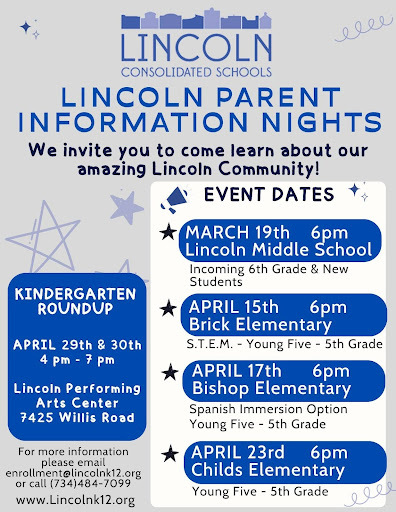 Lincoln Parent Information Nights